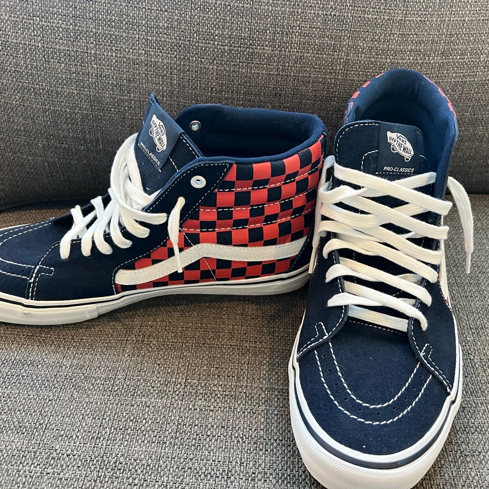 Vans high top skate shoes